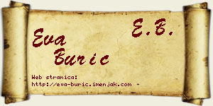 Eva Burić vizit kartica